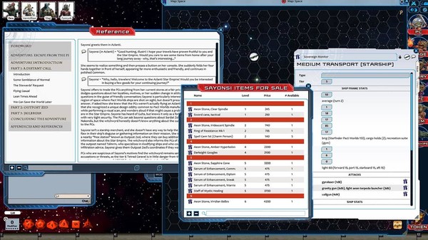 Скриншот из Fantasy Grounds - Starfinder RPG - Against the Aeon Throne AP 2: Escape from the Prison Moon (SFRPG)