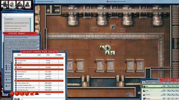 Скриншот из Fantasy Grounds - Starfinder RPG - Against the Aeon Throne AP 2: Escape from the Prison Moon (SFRPG)