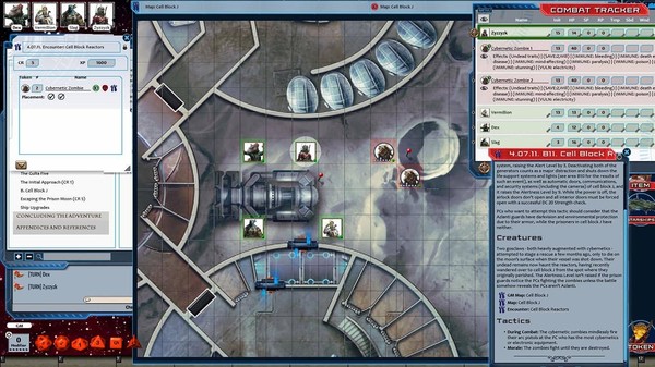 Скриншот из Fantasy Grounds - Starfinder RPG - Against the Aeon Throne AP 2: Escape from the Prison Moon (SFRPG)