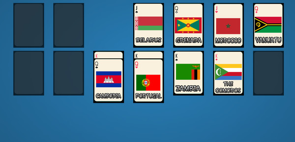 Скриншот из Solitaire: Learn the Flags!
