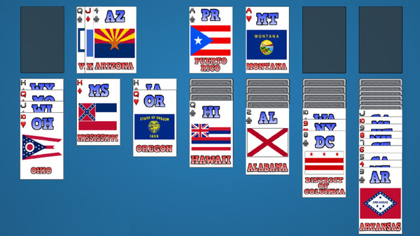 Скриншот из Solitaire: Learn the Flags!