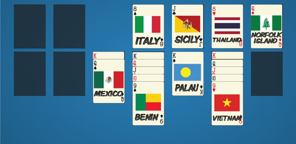 Скриншот из Solitaire: Learn the Flags!