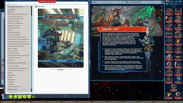 Скриншот из Fantasy Grounds - Starfinder RPG - Starfinder Armory (SFRPG)