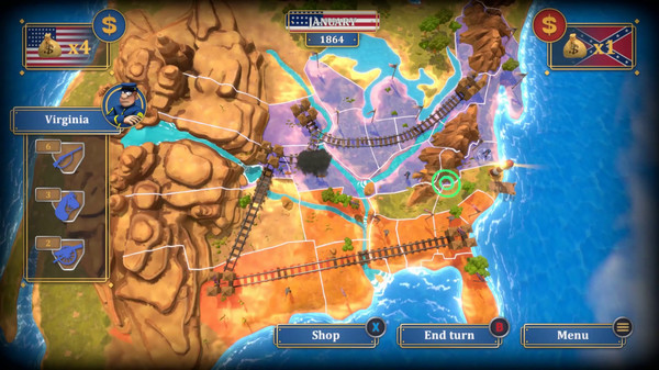 Скриншот из The Bluecoats: North & South