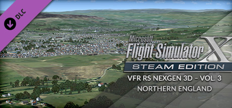 FSX Steam Edition: VFR Real Scenery NexGen 3D - Vol. 3: Northern England Add-On cover art