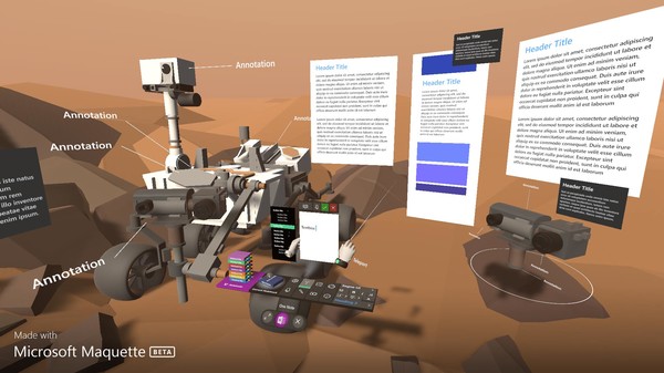 Скриншот из Microsoft Maquette