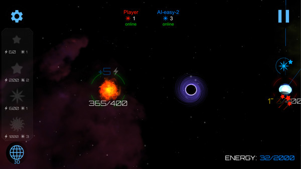 Скриншот из Gravity Wars: Black Hole