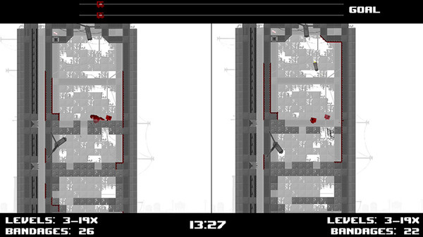 Скриншот из Super Meat Boy Race Mode