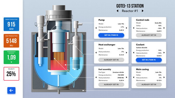 Nuclear Power Station Creator requirements