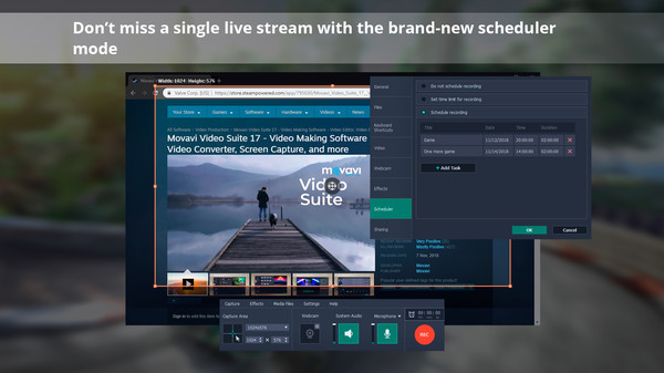Movavi Video Suite 18 - Video Making Software - Edit, Convert, Capture Screen, and more