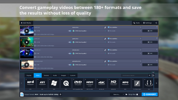 Movavi Video Suite 18 - Video Making Software - Edit, Convert, Capture Screen, and more Steam