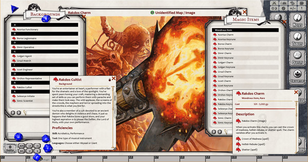 Скриншот из Fantasy Grounds - D&D Guildmasters' Guide to Ravnica