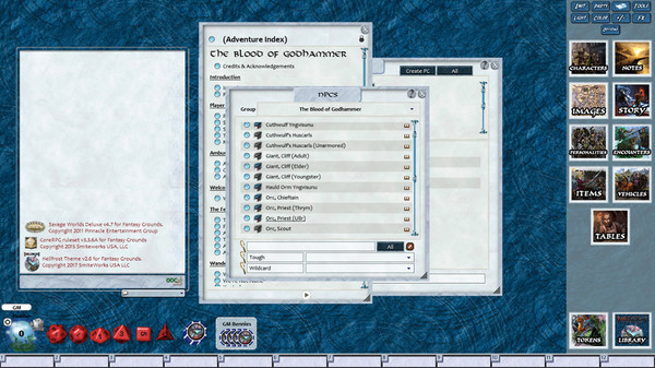 Скриншот из Fantasy Grounds - Hellfrost - The Blood of Godhammer (Savage Worlds)