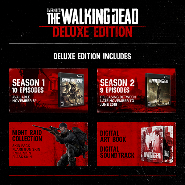 OVERKILL's The Walking Dead Deluxe Upgrade Steam CD Key Instant Delivery