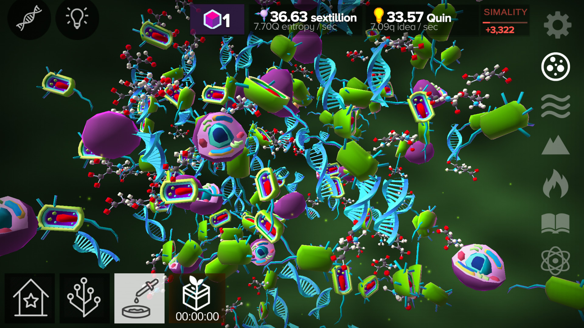 Cell to Singularity Evolution Never Ends on Steam