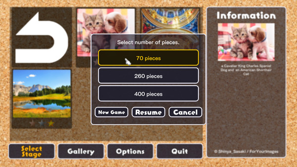 Jigsaw Masterpieces game for Linux 1