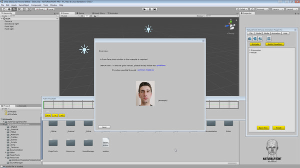 NaturalFront 3D Face Animation Unity Plugin Pro game for Linux 1