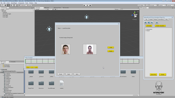 Скриншот из NaturalFront 3D Face Animation Unity Plugin Pro
