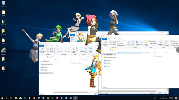 Скриншот из Ultimate Desktop Character Engine