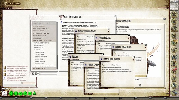 Скриншот из Fantasy Grounds - Pathfinder RPG - Melee Tactics Toolbox (PFRPG)