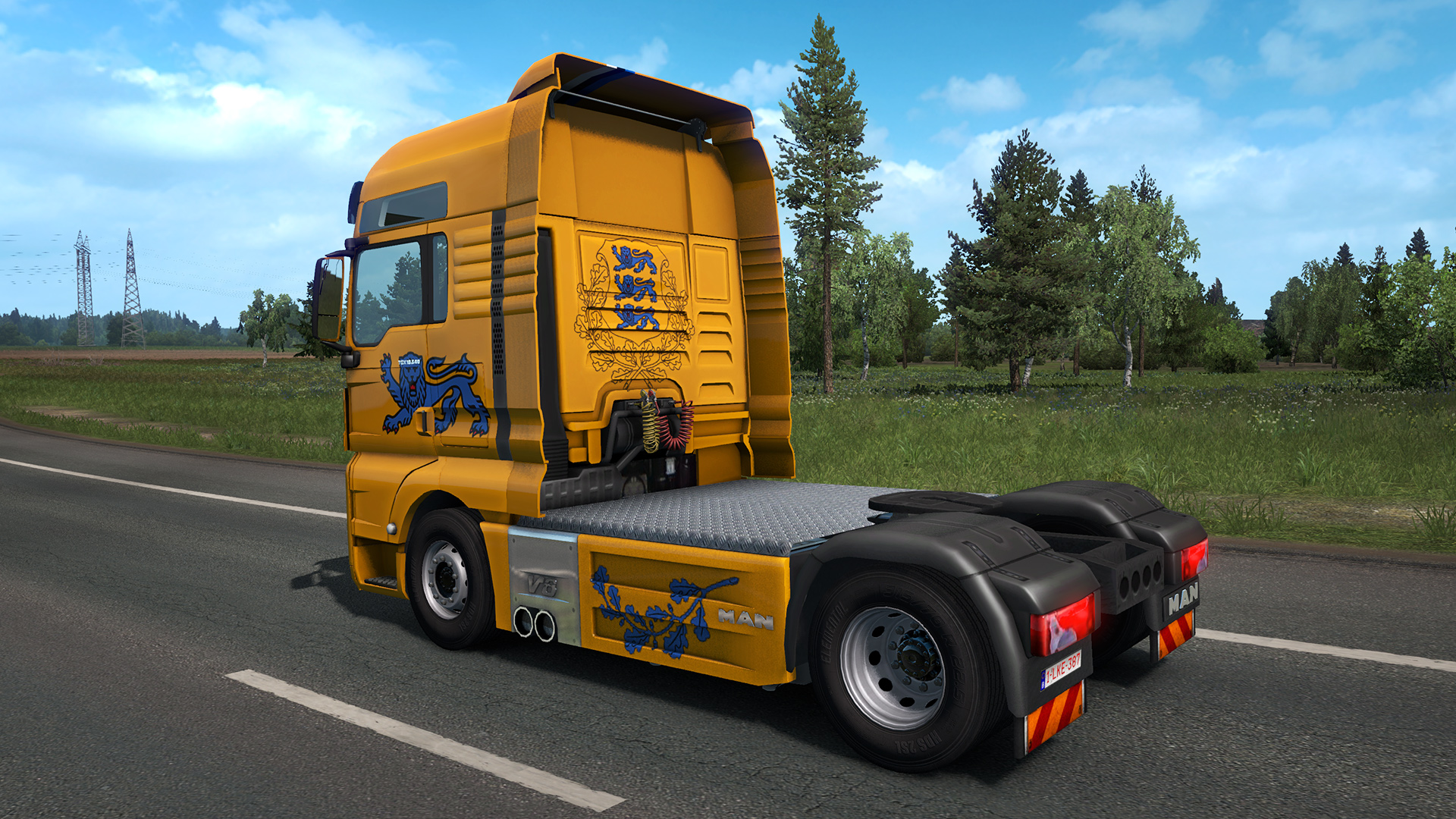 Euro truck simulator 2 - estonian paint jobs pack 1.8