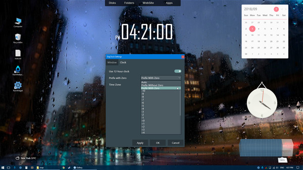 RainWidgetfor windows and Linux 1