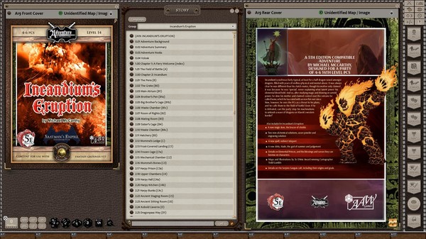 Скриншот из Fantasy Grounds - A19: Incandium's Eruption (5E)