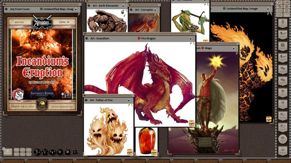 Скриншот из Fantasy Grounds - A19: Incandium's Eruption (5E)