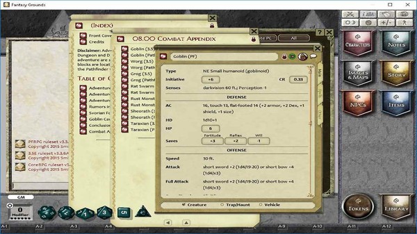 Скриншот из Fantasy Grounds - C02: Goblin Cave (PFRPG)