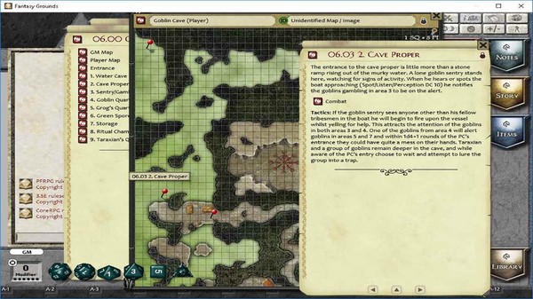 Скриншот из Fantasy Grounds - C02: Goblin Cave (PFRPG)