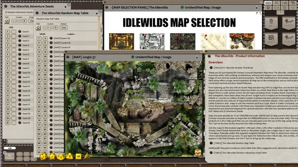 Скриншот из Fantasy Grounds - Meander's Map Pack: Idlewilds (Map Pack)