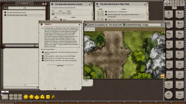 Скриншот из Fantasy Grounds - Meander's Map Pack: Idlewilds (Map Pack)