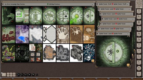 Скриншот из Fantasy Grounds - Rise of the Drow Map Pack (Map Pack)