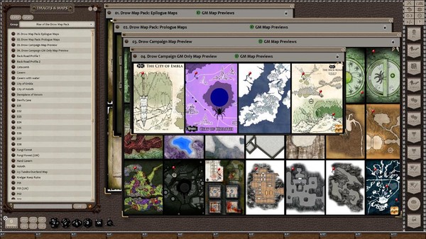 Скриншот из Fantasy Grounds - Rise of the Drow Map Pack (Map Pack)