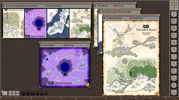 Скриншот из Fantasy Grounds - Rise of the Drow Map Pack (Map Pack)