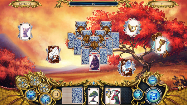 Solitaire. Dragon Light game for Linux 1