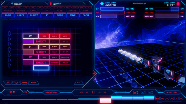 RoboSnakes: Core Wars Legacy game for Linux 1