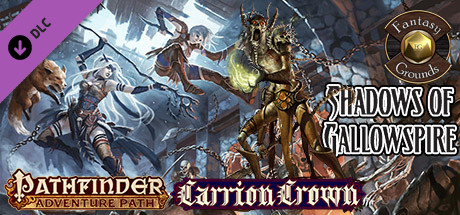 Fantasy Grounds - Pathfinder RPG - Carrion Crown AP 6: Shadows of Gallowspire (PFRPG) cover art