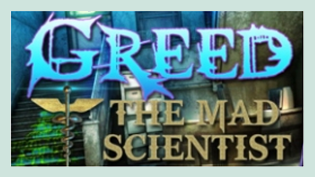 Greed: The Mad Scientist Logo
