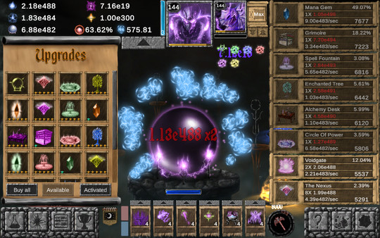 Скриншот из Idle Wizard