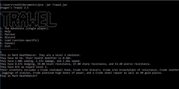 Trawel recommended requirements