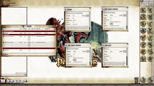 Скриншот из Fantasy Grounds - Pathfinder RPG - Monster Codex (PFRPG)