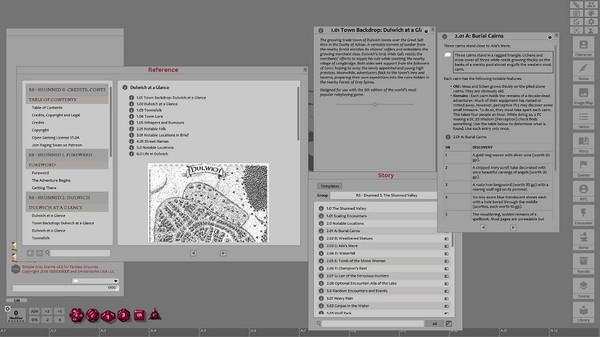 Скриншот из Fantasy Grounds - Shunned Valley of the Three Tombs (5E)