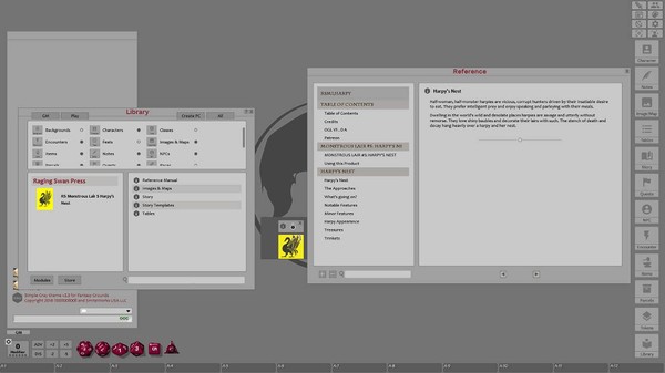 Скриншот из Fantasy Grounds - Monstrous Lair #5: Harpy’s Nest (Any Ruleset)