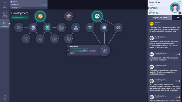 Cryptofall: Investor simulator game for windows Pc 1
