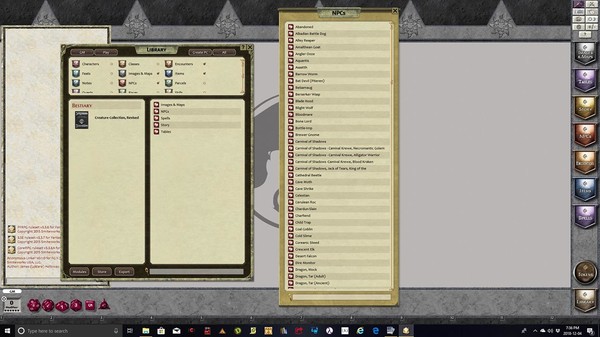 Скриншот из Fantasy Grounds - Creature Collection Revised (PFRPG)