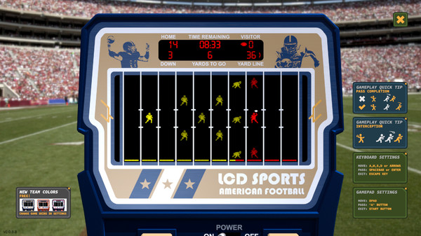 LCD Sports: American Football recommended requirements