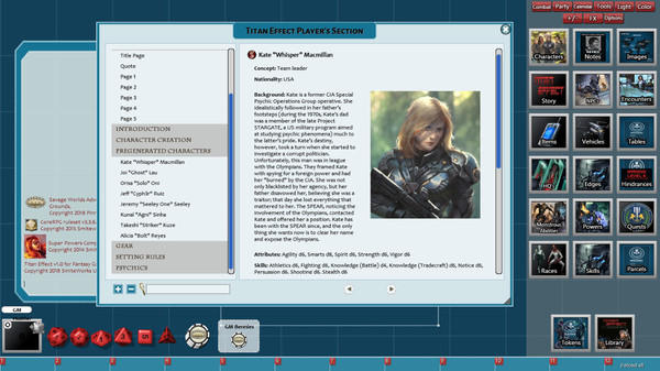 Скриншот из Fantasy Grounds - Titan Effect (Savage Worlds)