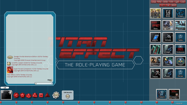 Скриншот из Fantasy Grounds - Titan Effect (Savage Worlds)