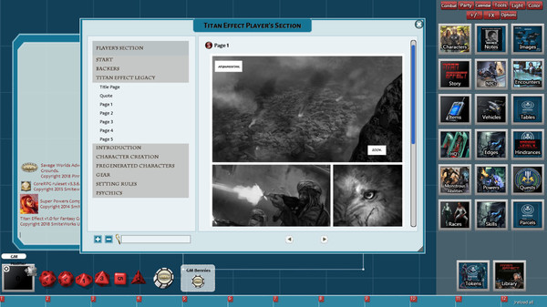 Скриншот из Fantasy Grounds - Titan Effect (Savage Worlds)